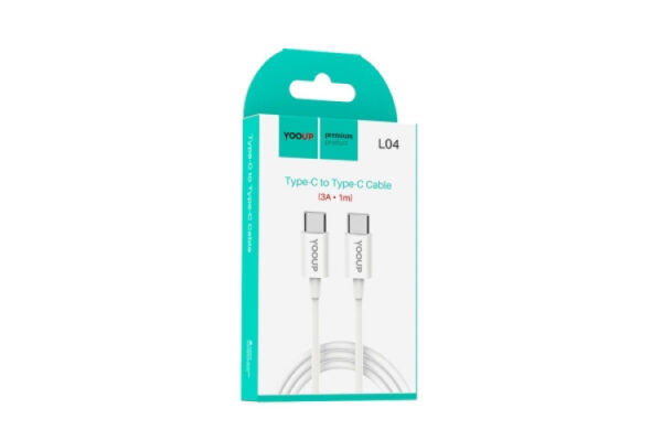 yooup l04 type c / type c cable 1 meter white