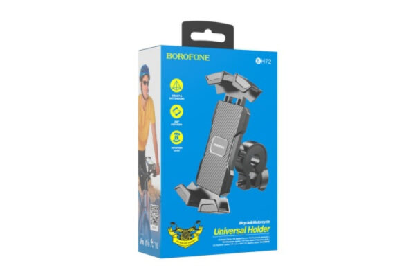 borofone bh72 airfly bicycle and motorcycle phone holder black