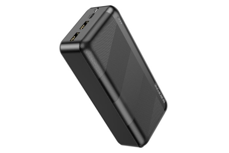 borofone bj27b pindar power bank 30000mah black