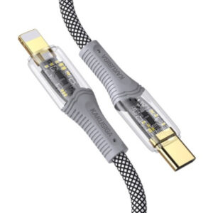 kakusiga ksc 809 yincai usb type c / lightning cable pd 20w 1 meter black