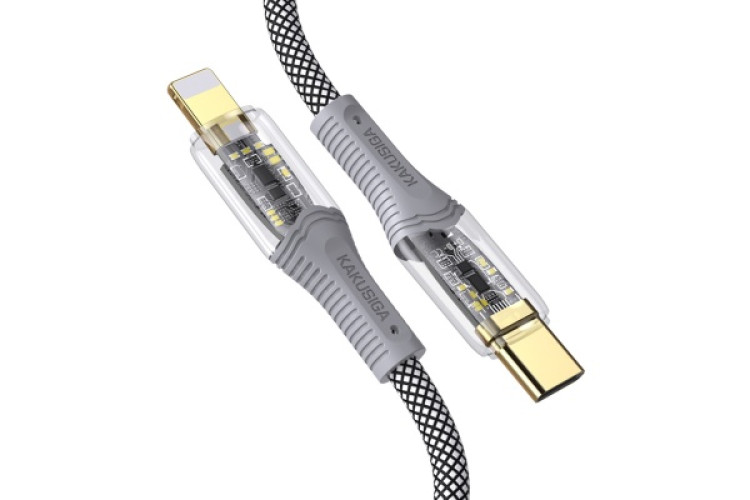 kakusiga ksc 809 yincai usb type c / lightning cable pd 20w 1 meter black