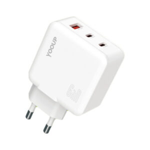 yooup nc67 g triple power charger (usb type c) pd 65w white