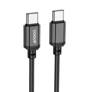 yooup l07 usb type c / type c cable 60w 1 meter black