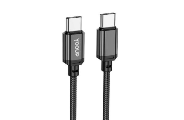yooup l07 usb type c / type c cable 60w 1 meter black