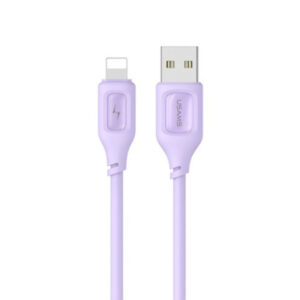 usams moe sj618 lightning cable 2.4a 1 meter purple