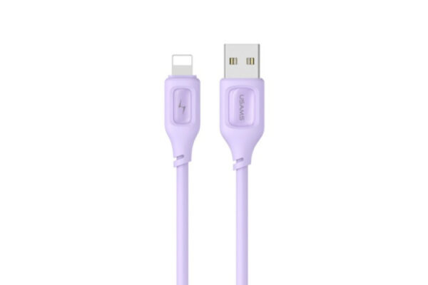 usams moe sj618 lightning cable 2.4a 1 meter purple