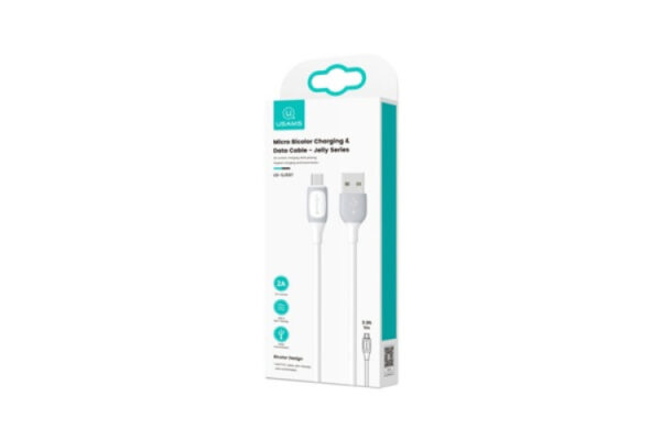 usams jelly sj597 micro usb cable 2a 1 meter white