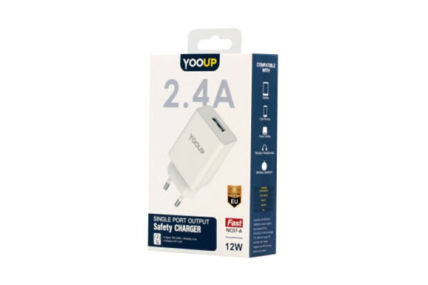 yooup nc07 a mains charger 12w white