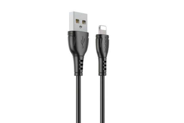 borofone bx51 triumph lightning cable 1 meter black