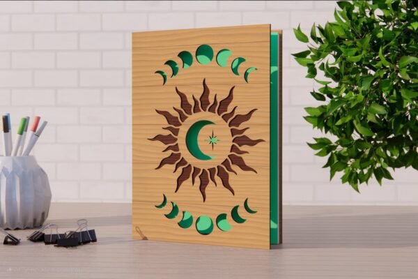 wood cover notebook 20001