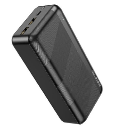 borofone bj27b pindar power bank 30000mah black